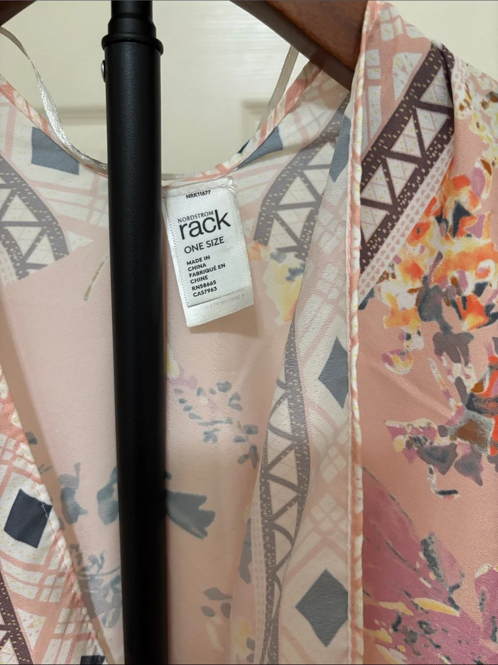 Floral Pink Lightweight Kimono Wrap